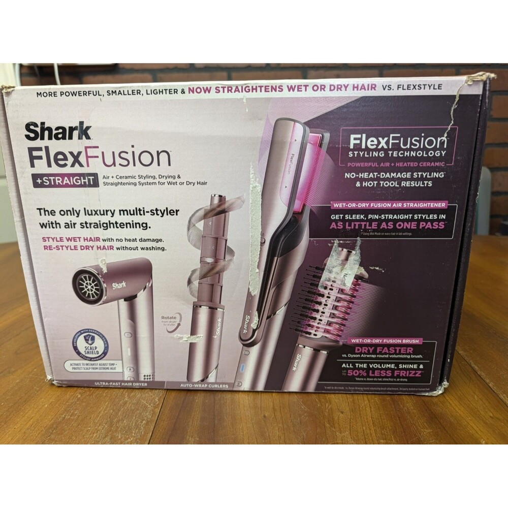 Shark - FlexFusion + Straight Air Straightener & Hair Dryer - HD641S - EXCELLENT